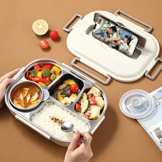 Stainless Steel Compartment Insulated Lunch Box